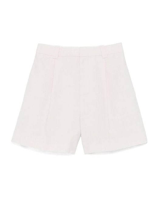Sir White Belt Loop Shorts