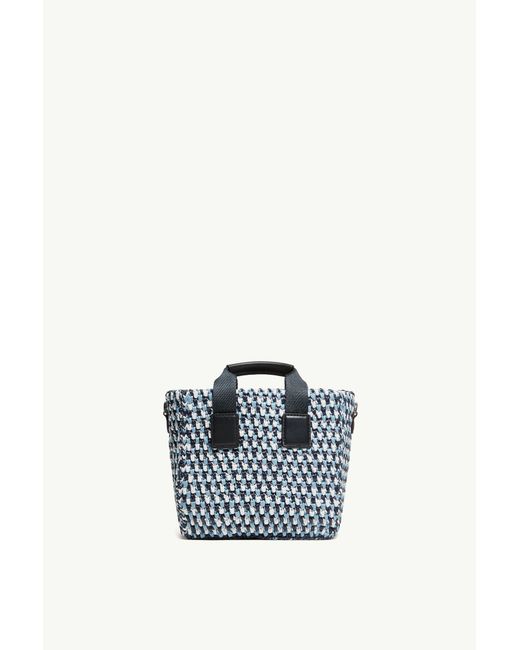 Moncler Black Micro Caradoc Raffia Tote Bag