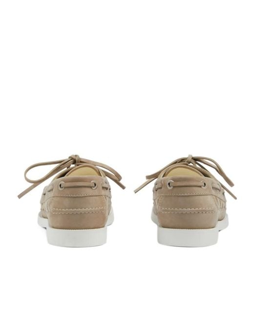 Gucci Brown Gg Supreme Monogrammed Boat Loafers for men