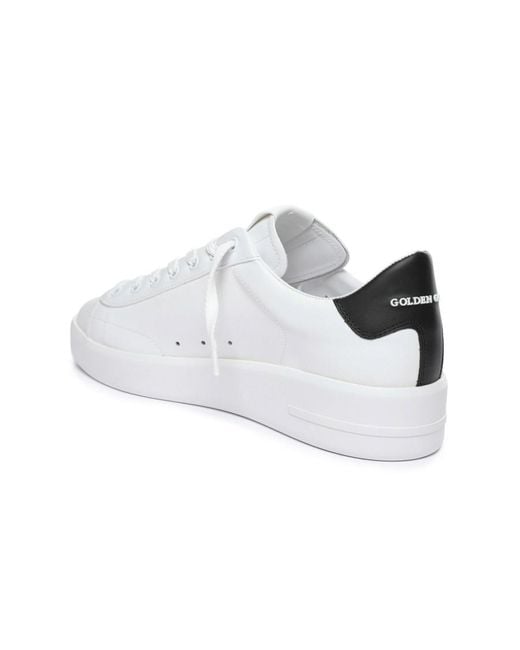 Golden Goose Deluxe Brand White Purestar Low-Top Sneakers for men