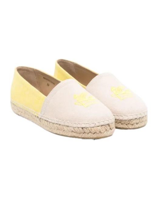 Etro White Pegaso-Motif Espadrilles