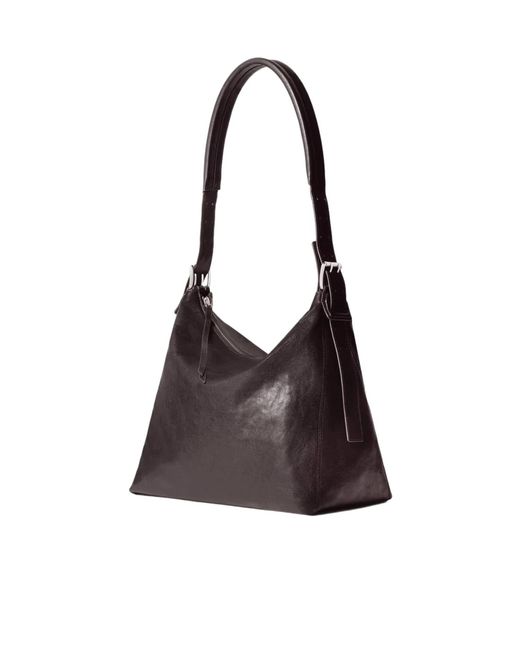 Lemaire White Small Belted Hobo Bag