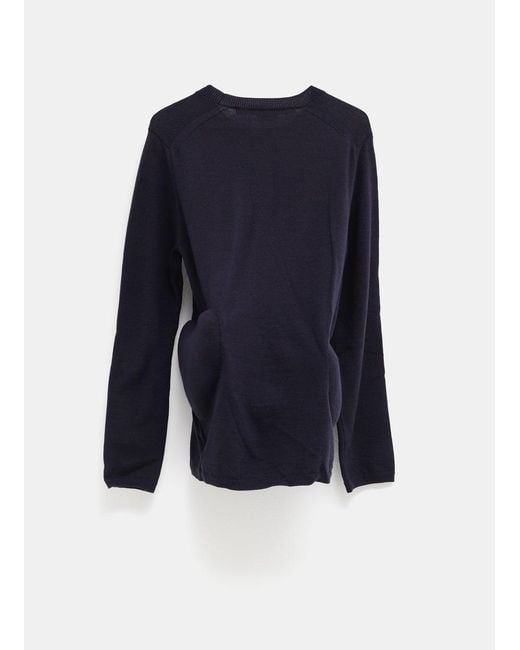 Comme des Garçons Blue Padded-Hips Sweater