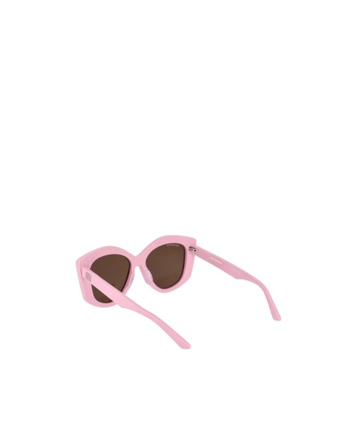 Balenciaga Pink Dynasty Oversized Geometric-Frame Sunglasses