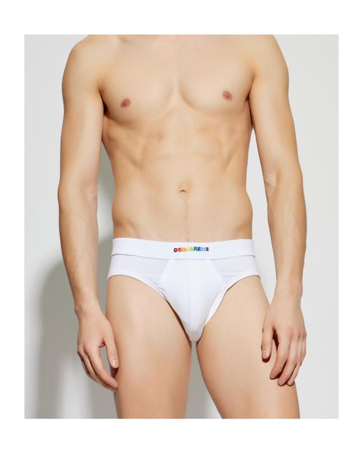DSquared² White Logo Underwear for men