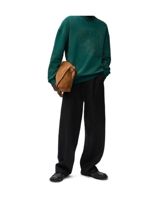 Loewe Green Regular Fit Sweatshirt for men