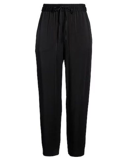 Isabel Marant Black Satin Cuffed Pants