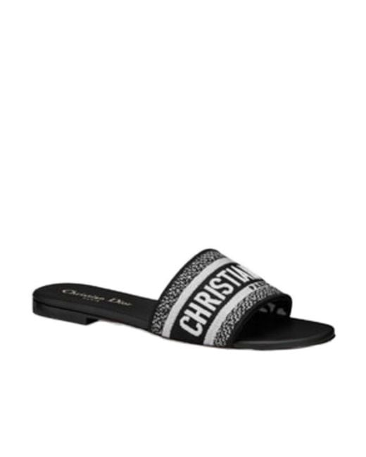 Dior White Dway Slide