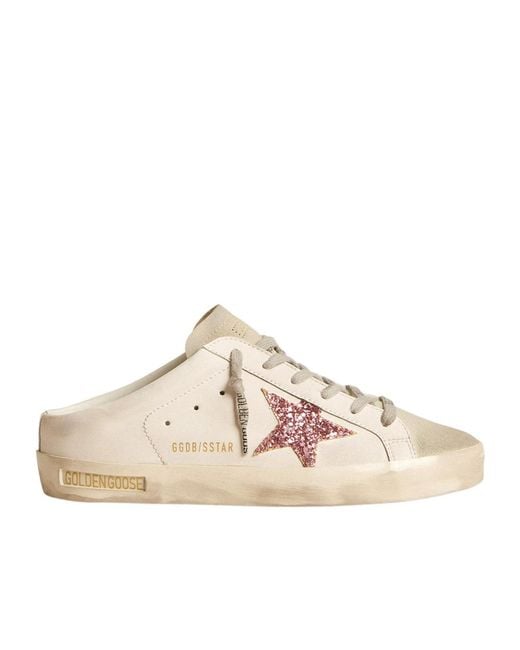 Golden Goose Deluxe Brand Pink Logo-Lacing Muller Shoes