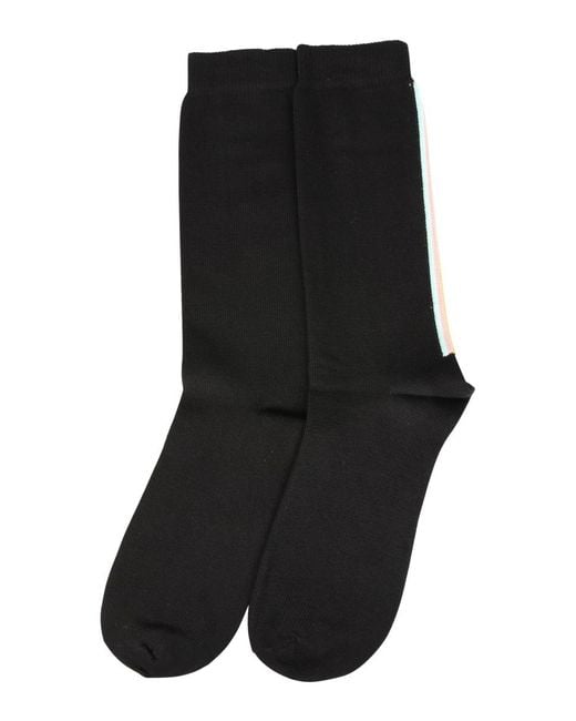 Paul Smith Black Striped Knit Socks for men
