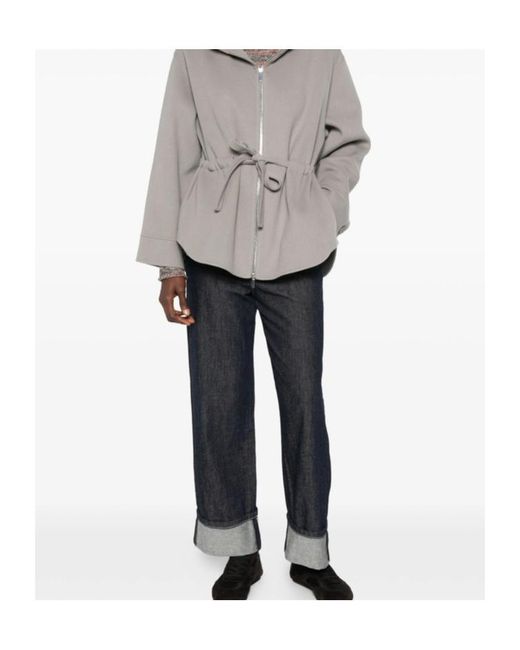 Max Mara Gray Belt Loop Jeans