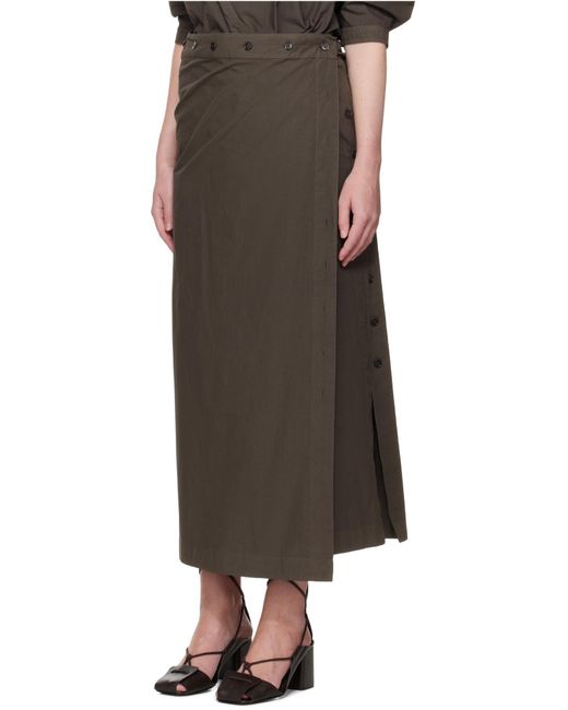 Lemaire Gray Buttoned Skirt