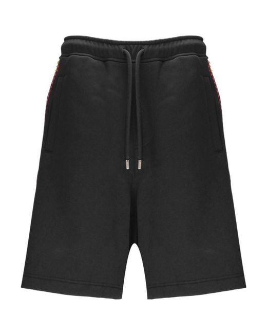 Lanvin Black High Waist Drawstring Shorts for men