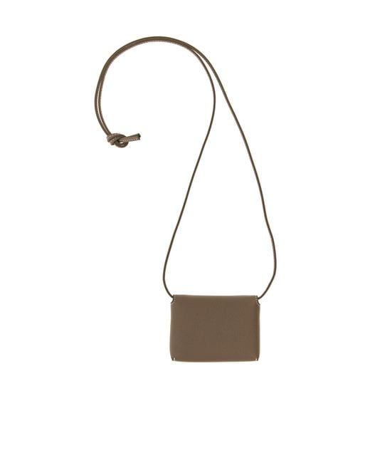 Tory Burch White Lanyard Strapped Card Holder