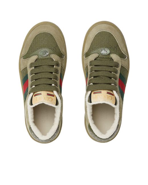 Gucci Green Children's Screener Sneaker