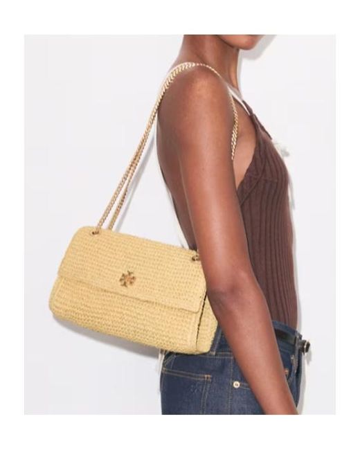 Tory Burch Natural Woven Chain Shoulder Bag