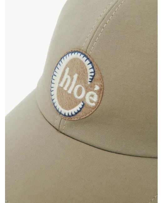 Chloé White Logo Hat