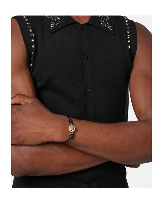 Versace White Medusa '95 Embellished Bracelet