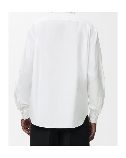 Loewe White Long Sleeve Buttoned Shirt for men