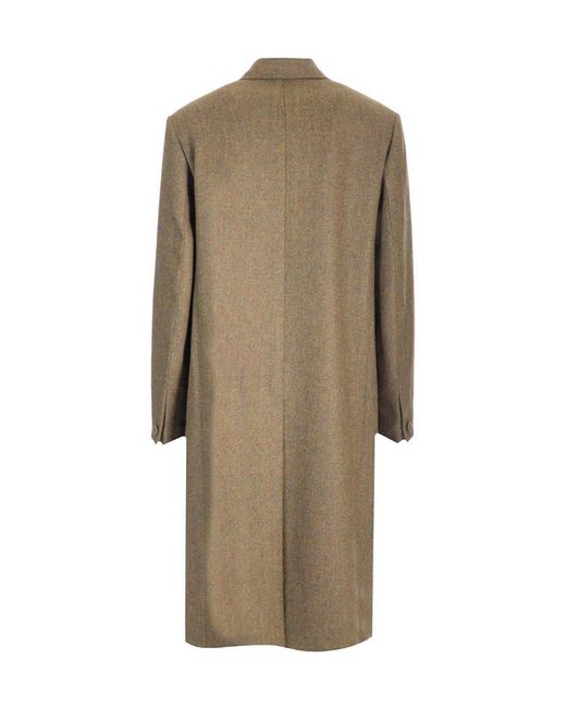 Givenchy Natural Oversized Buutton-Up Long Coat for men