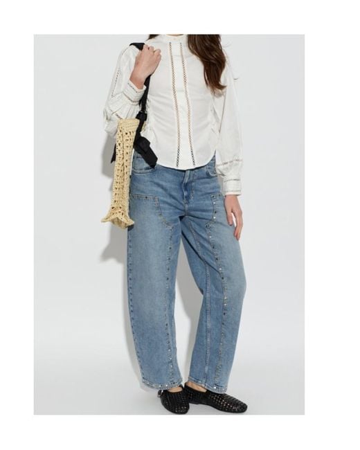 AllSaints White Long-Sleeved Shirt