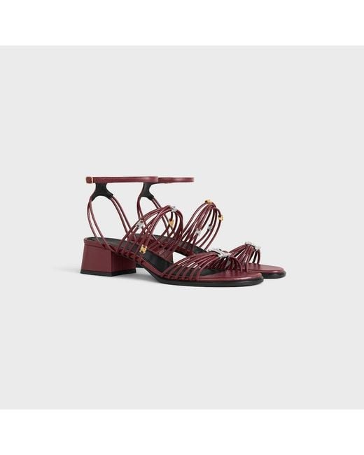 Céline Pink Clémence Heeled Sandal