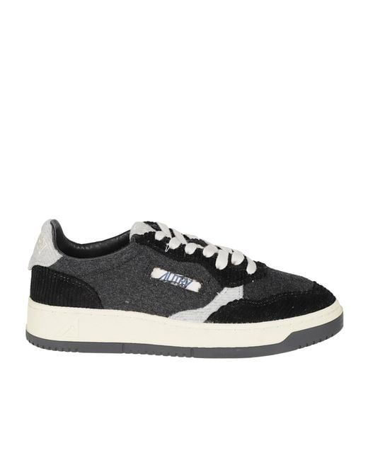 Autry Black Medalist Low Sneakers
