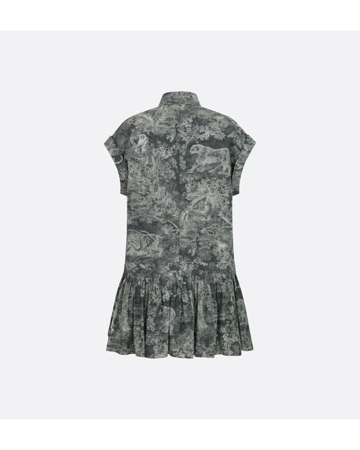Dior Gray Iviera Short Shirtdress
