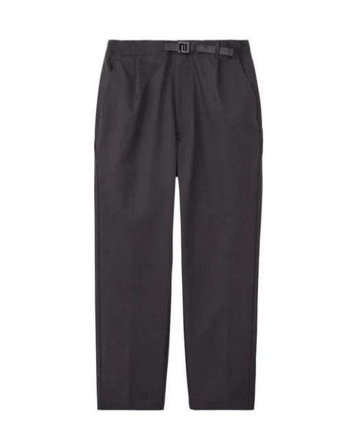 Goldwin Gray One Tuck Tapered Stretch Pants for men