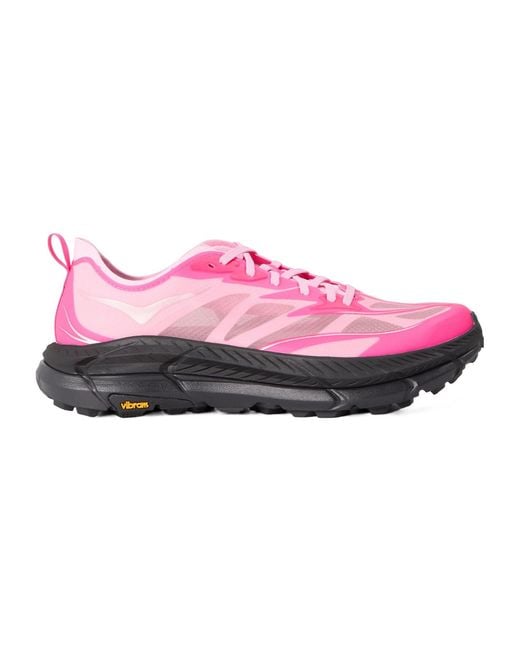 Hoka One One Pink Casual Off-Road Running Shoes for men