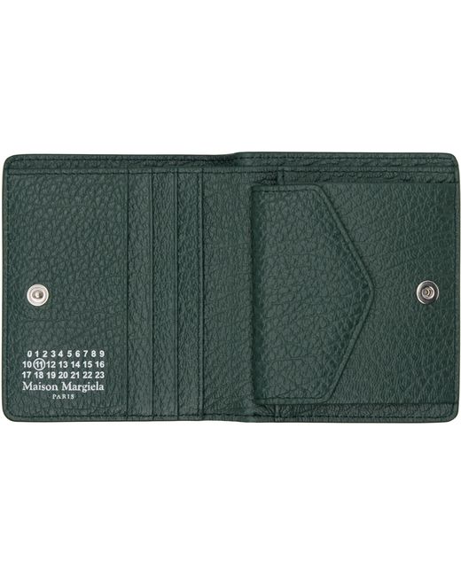Maison Margiela Green Four Stitches Wallet