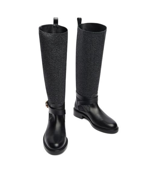 Stuart Weitzman Black Benni Riding Boot