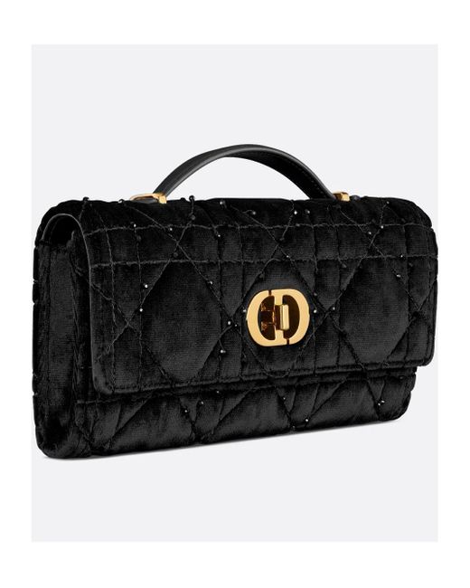 Dior Miss Caro Top Handle Pouch in Black | Lyst