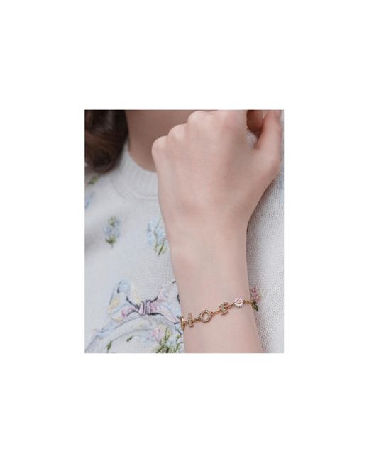 Dior Metallic Mini Daisy Bracelet