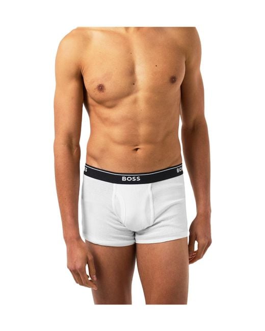 Boss White Two-Piece Boxer Briefs for men