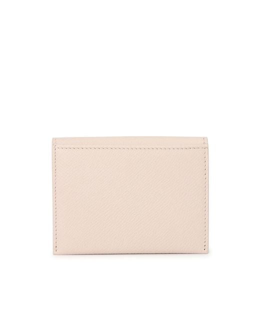 Ferragamo Natural Gancini Credit Card Holder