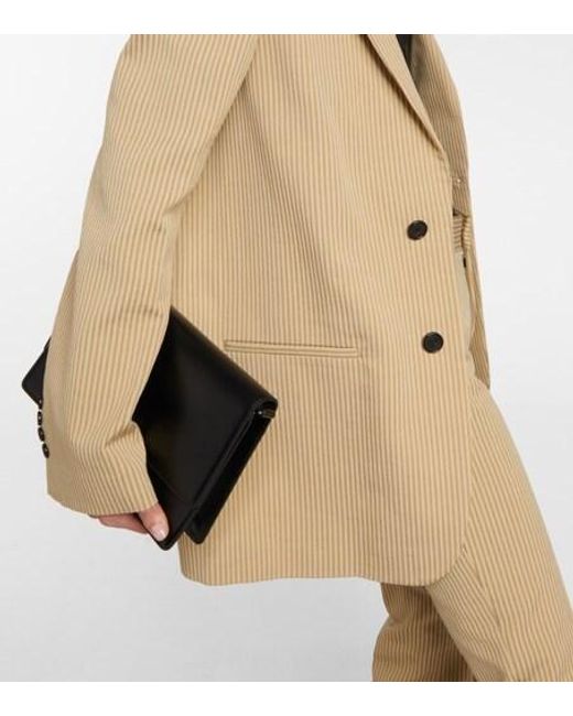 Petar Petrov Natural Isaac Striped Cotton-Blend Blazer