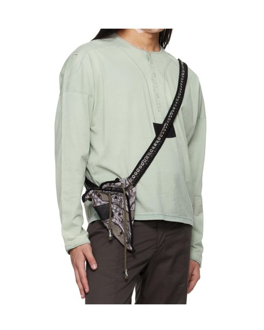 Kiko Kostadinov Gray Sargo Long-Sleeve Henley T-Shirt for men