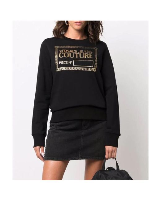 Versace Jeans Black Couture Logo Print Sweatshirt