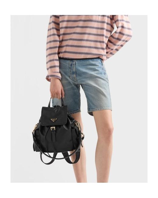 Prada Black Explore Medium Nappa Leather Backpack