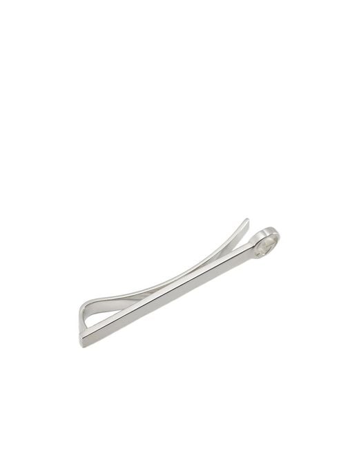 Gucci White Tie Bar With Interlocking G for men