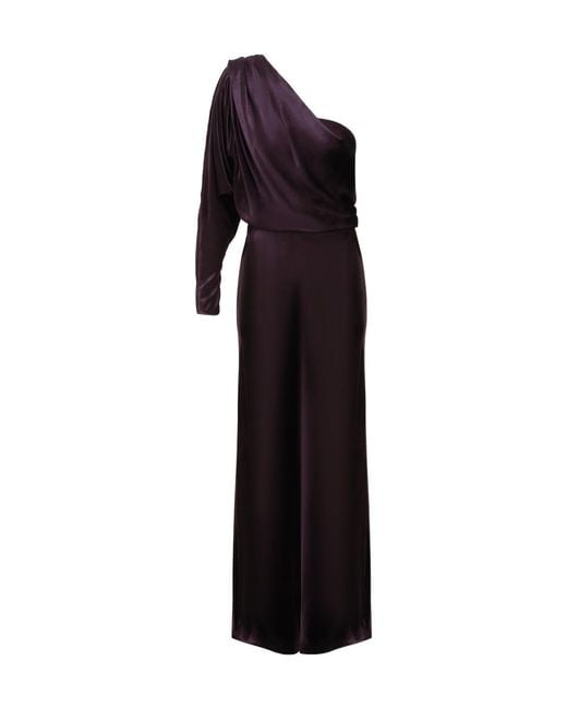Zimmermann Black Illustration Asymmetric Gown