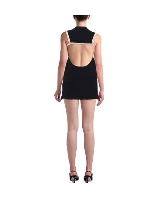 Jacquemus Black Sleeveless Fitted Dress