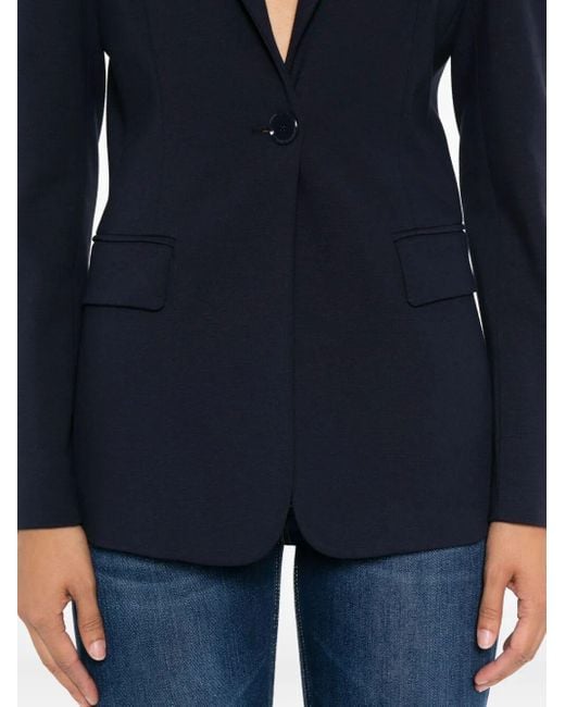 Pinko Blue Single Breasted Tailored Blazer