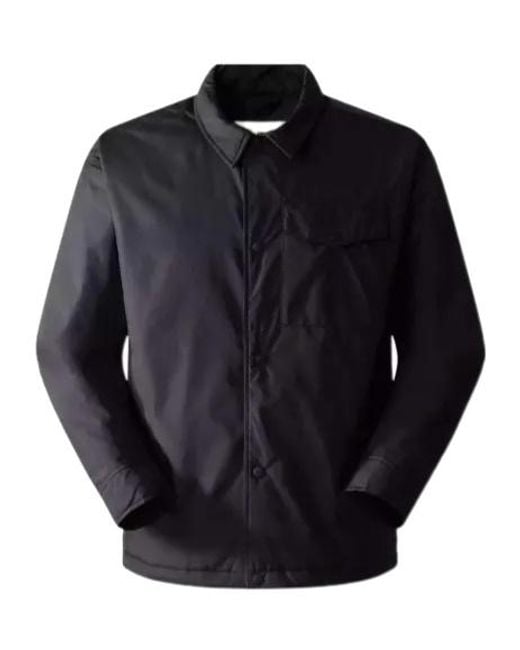 The North Face Blue Stuffed Coaches Insulated Shirt Jacket for men