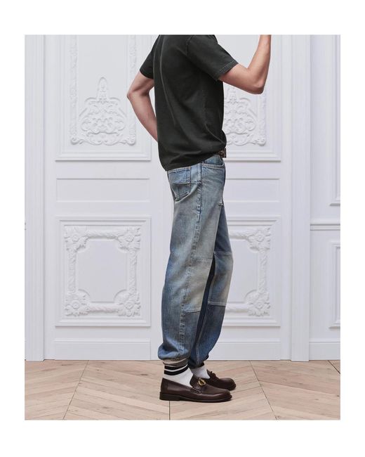 Dior Black Homme Logo Patch Crewneck T-Shirt for men