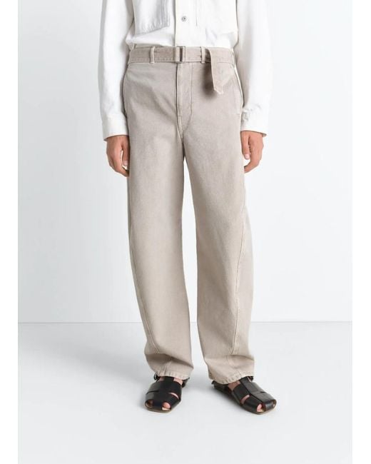 Lemaire White Twisted Belted Jeans for men