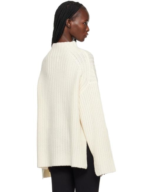 Loulou de Saison Black Ribbed Knitted High-Neck Sweater