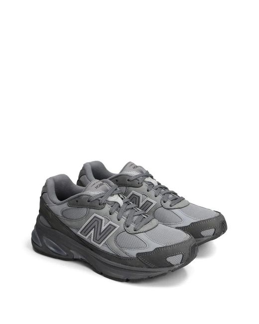 Comme des Garçons Gray Logo Patch Sneakers for men