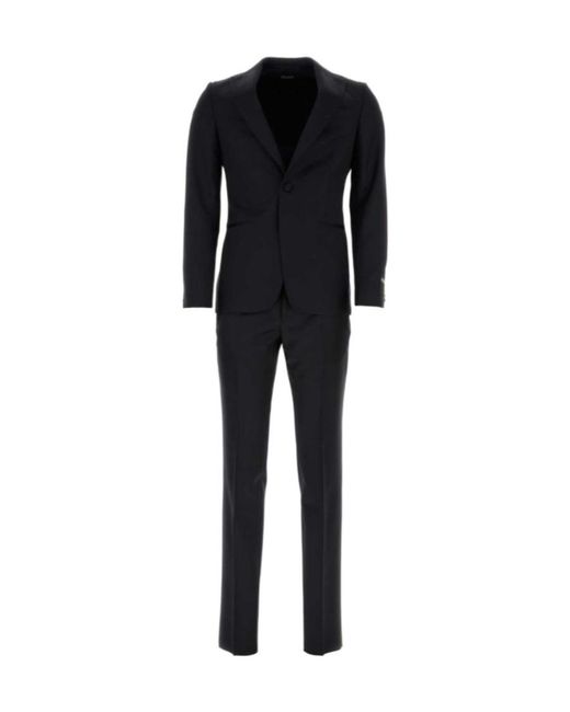Zegna Black Two-Piece Tailored Suit for men